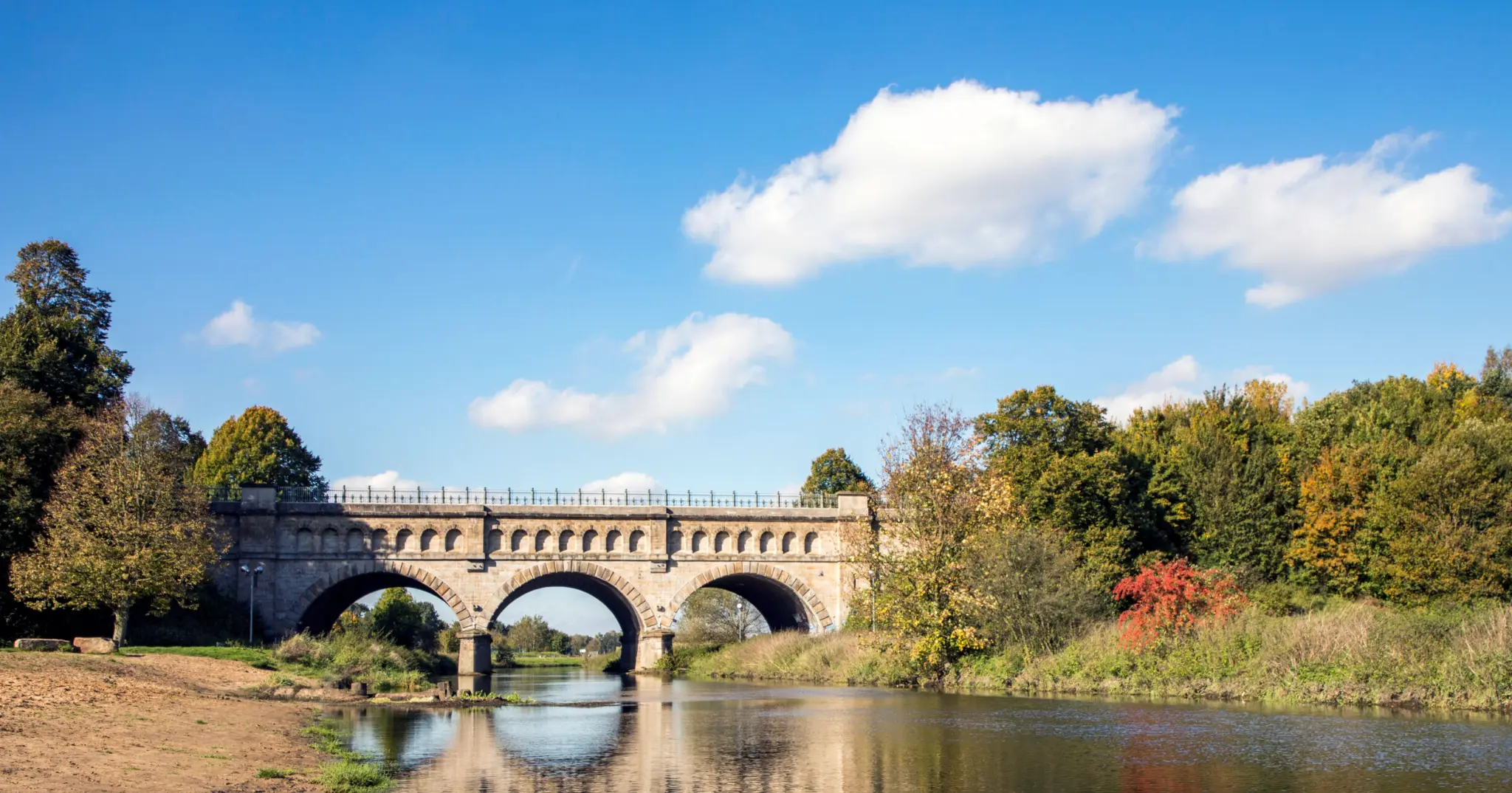 Dreibogenbrücke über die Stever in Olfen